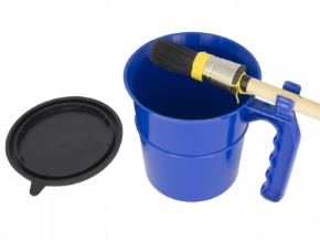 Kwastenpot met deksel